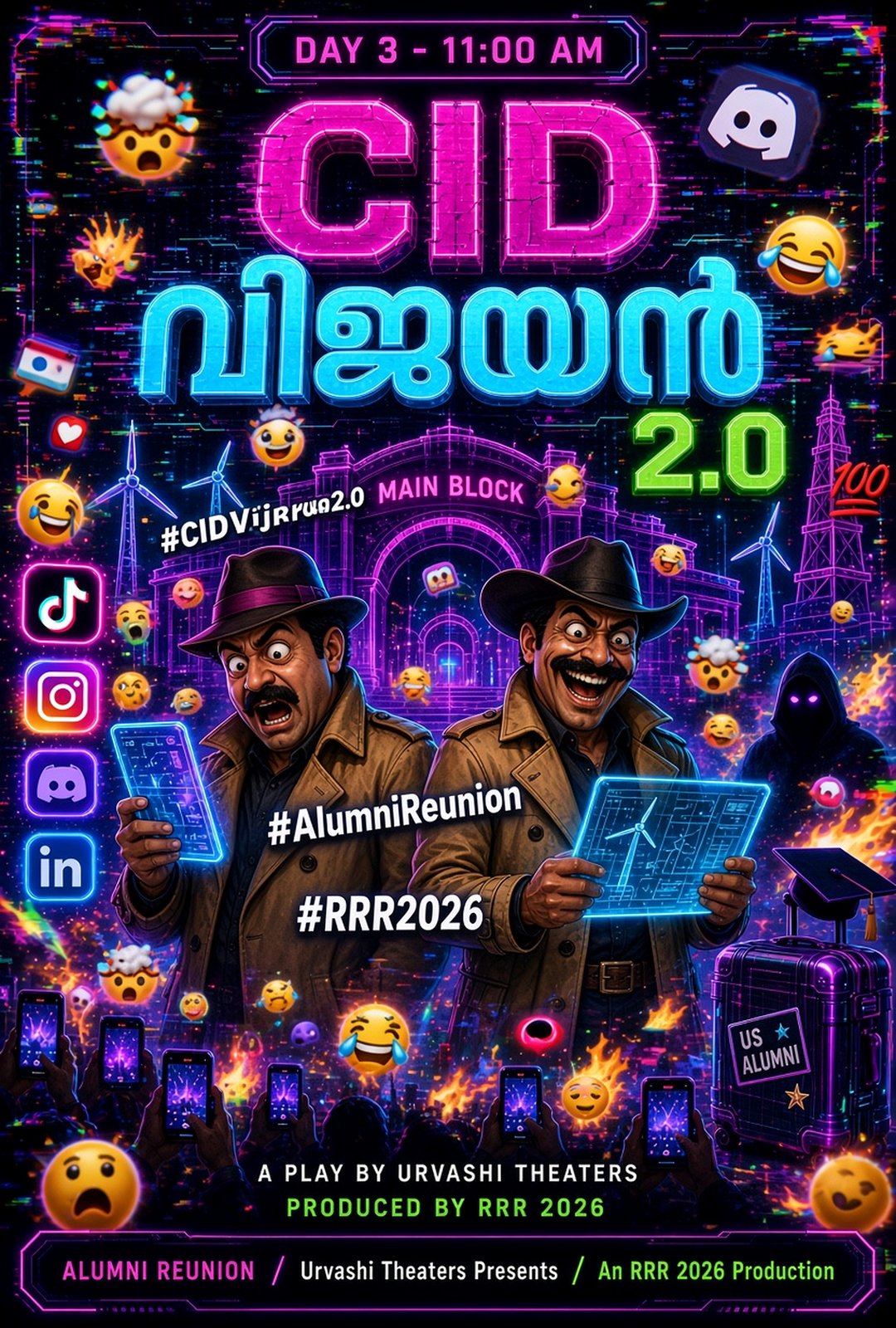 CID Vijayan 2.0 poster — Day 3 closing show